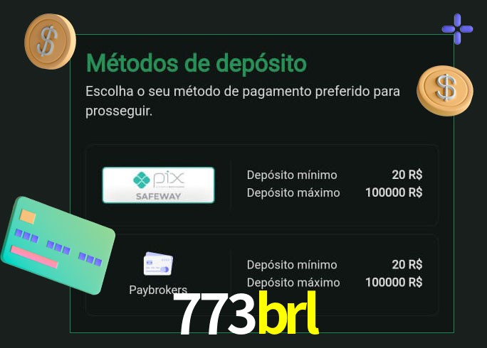 O cassino 773brl oferece uma grande variedade de métodos de pagamento